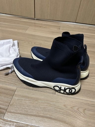 JIMMY CHOO ジミーチュウ ソックススニーカー 紺 ネイビー 41