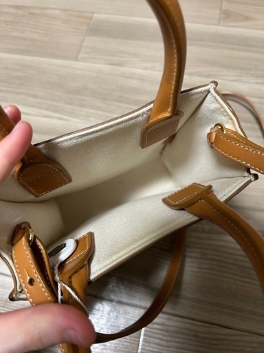 CELINE セリーヌ ミニバーティカルカバ 2WAY ショルダーバッグ ベージュ