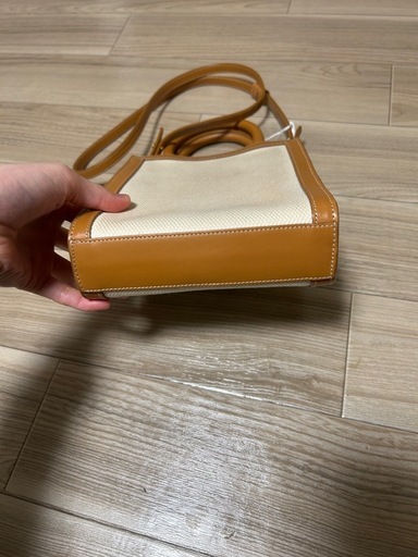 CELINE セリーヌ ミニバーティカルカバ 2WAY ショルダーバッグ ベージュ