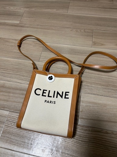 CELINE セリーヌ ミニバーティカルカバ 2WAY ショルダーバッグ ベージュ