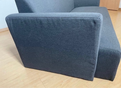 IKEA ソファ　グレー　ダークグレー