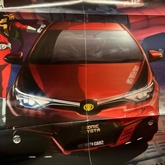 トヨタ　シャア専用オーリスⅡポスターの画像