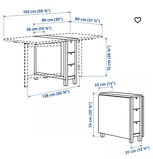 IKEA ノールデン　ダイニングテーブル
