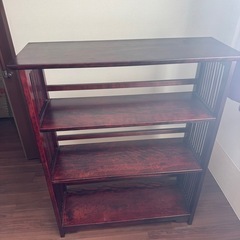 ◆『KYUSHU』九州民芸家具 書棚 本棚 飾棚 オープンシェルフ シェルフ 樺無垢材の画像