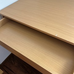 勉強机  茶色 ニトリの画像