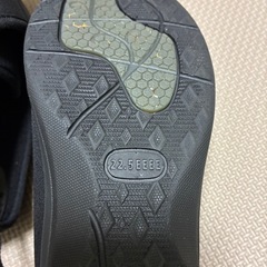 介護シューズ　黒　レディースの画像