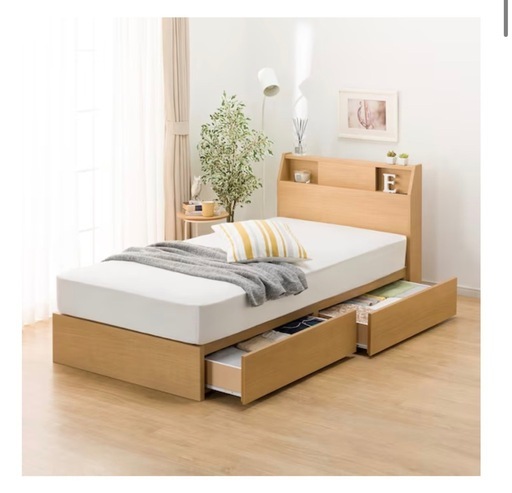 ニトリ ダブルベッド【引取可能な方】 (i m) 和光市のベッド《ダブル