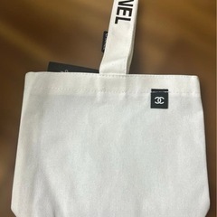 CHANEL 化粧品購入時ノベルティ トートバッグ ブラック＆ホワイト 2点の画像