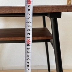 テーブル　木製　アイアン の画像