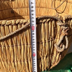 【古民具・古道具】藁で作った畚(ふご) 　の画像