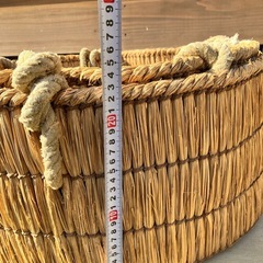 【古民具・古道具】藁で編んだ畚　2個セットの画像