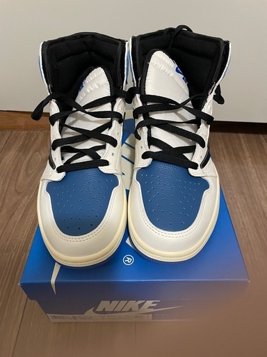 Travis Scott × fragment design × Nike Air Jordan 1 Retro High OG SP "Military Blue"