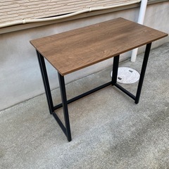 折りたたみデスク　木目の画像