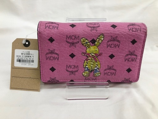 《尼崎市/リサイクルショップドリーム次屋店》★ジモティー割引有★MCM/三つ折り財布　ヴィセトスロゴグラム　ラビット☆尼崎市若王寺☆