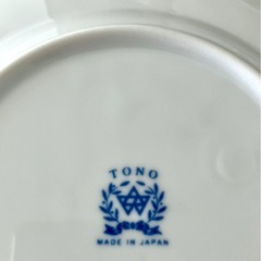 【新品未使用】TONO ケーキ皿5枚セット　ザクセンブルー　Made in JAPAN　の画像