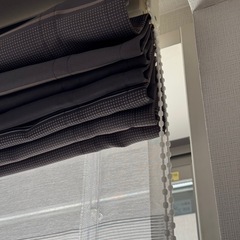【美品】高級 シェードカーテン モダン オーダー品 ブラインド 遮光 採光の画像