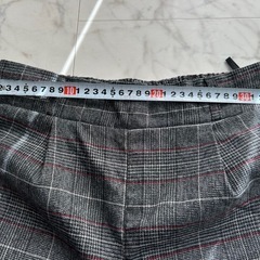 グレー系チェック カジュアルパンツ　 の画像