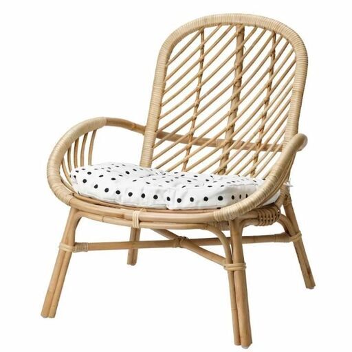 IKEA ラタン アームチェア ラタンチェア籐アームチェア (シベリア太郎