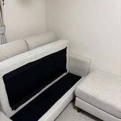 3人がけソファ＋オットマンの画像