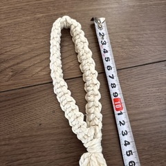 ☆マクラメ飾り　ガラスポット2個付き☆の画像