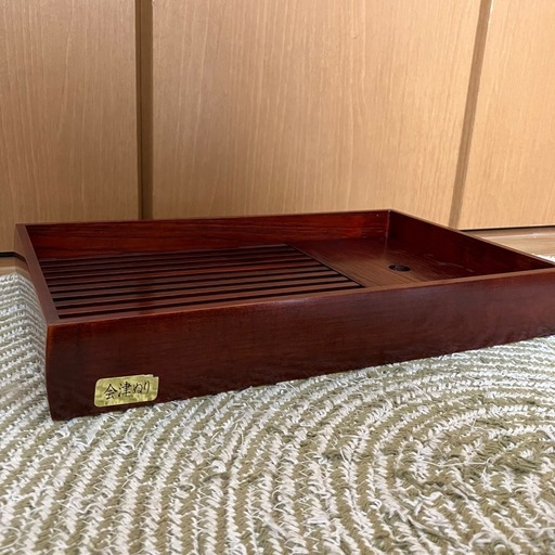 会津塗の茶盤（お茶用トレー）