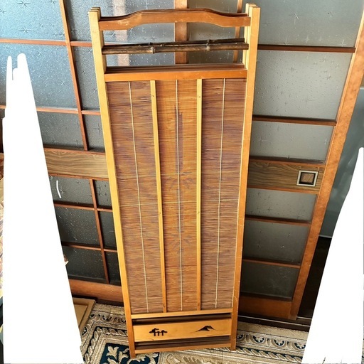 アンティーク 衝立 四面 透かし彫り パーテーション 木彫り 鶴 松 竹 花 鳥 アンティーク 衝立 四面 透かし彫り パーテーション 木彫り 鶴 松 竹