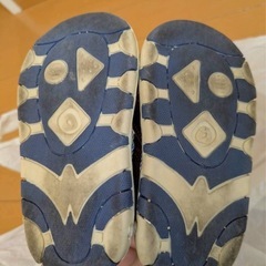 293. キッズ　サンダル　ブルー　くま　13cmの画像