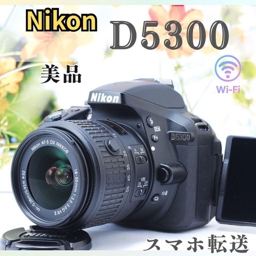 ショット数少なめ❤ Nikon D5300 カメラバッグ付 Wi-Fiスマホ転送 (は
