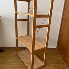【ニトリ】４段パインラックの画像