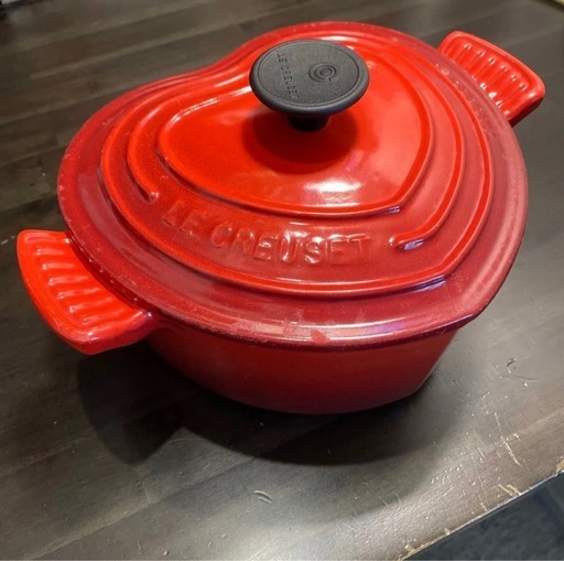 ル・クルーゼ ココットダムール ハート型鍋 レッド LE CREUSET (トム