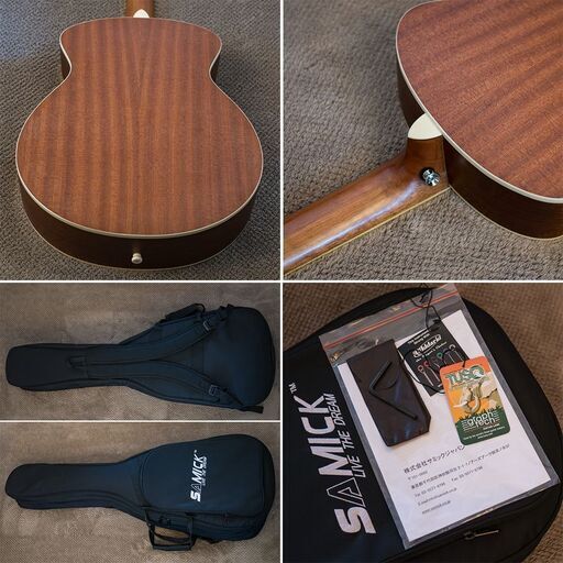 SAMICK　AOM-2　アコースティック ミニギター　トップ単板仕様！ SAMICK AOM-2 極上ミニギター 単板トップ＆GROVER - メルカリ