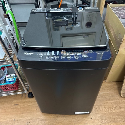 ☆ドリーム荒牧店☆ジモティー割引有☆【クリーニング済み】ハイセンス/5.5kg洗濯機/HW-G55EK/2022年製
