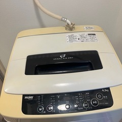 【美品】Haier JW-K42K洗濯機 4.2kgの画像