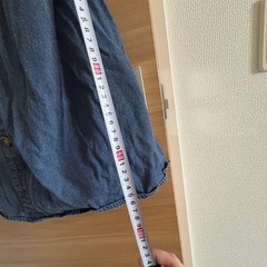 デニム キャミソールワンピース インディゴブルーの画像