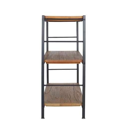 ニトリ ヴィンテージスタイルのアイアンシェルフ3段（幅 90cm ブラウン