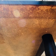 【難あり】木目調 センターテーブル（棚付き）/ ローテーブルの画像