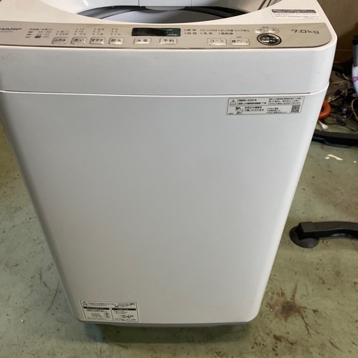 SHARP 2023年製　洗濯機　7kg