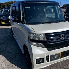 【支払総額24万円】N-BOXカスタムターボ2トーンカラー車検令和9年5月機関良好 即日納車ok 両側パワスラ フルセグTV CTBA付き！の画像