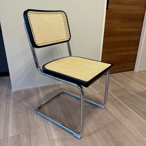 使用3ヶ月】チェスカチェア リプロダクト（ラタン×スチール） (ぱん