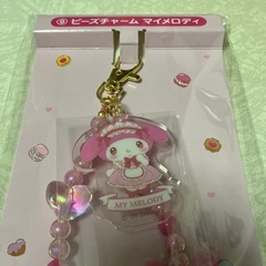 サンリオ当たりくじ⑨ビーズチャームマイメロディの画像