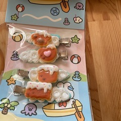 ハンドメイド　ヘアクリップセットの画像