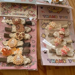 ハンドメイド　ヘアクリップセットの画像