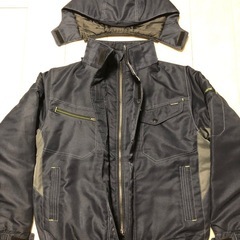 【防寒】　ヒートアシスト　ダブルフラップ　ジャンパー　Ｍサイズ　ネイビー色の画像