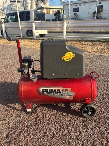 SK11 PUMA エアコンプレッサ SR-102 [電動 工具 オイルレス エアー コンプレッサー 空圧工具 空圧機器用 空気圧縮機] SR-L30MPT-01  オイルフリー 【〇】 コンプレッサー本体 通販 - ヤマキシオンラインショップ ★ 藤原産業 SR-102 PUMA エアーコンプレッサー 30L SK11 2022年モデル　動作確認済み