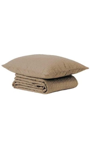 ✨新品未使用 IKEA (イケア) ALINA ベッドカバー & クッションカバー／ベージュ（50216738）✨  ? 海外引っ越し