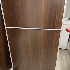 パーテーション　ダークブラウン木目調の画像