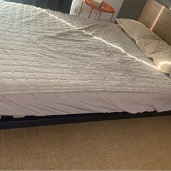 ベッド  マットレス付き ダブルの画像