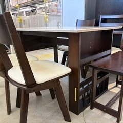 配達可【食卓6点セット】【ニトリ】クリーニング済み【管理番号11801】九の画像