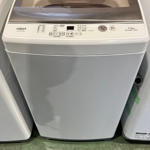 7kg AQUA アクア　洗濯機　7キロ　家電　白　ホワイト