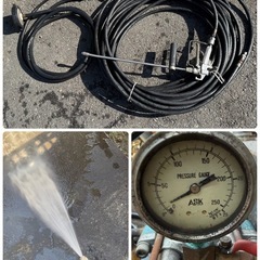 iwata イワタ エンジン式　高圧洗浄機 WRE-1000　MW320 ROBIN ロビン　EY20 最大5馬力　吸水ホース付の画像